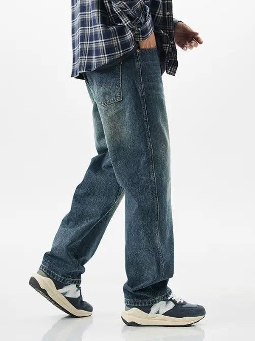 Japanese Brand Japanese retro distressed loose straight-leg slim jeans Size US 32 / EU 48 - 6 Thumbnail
