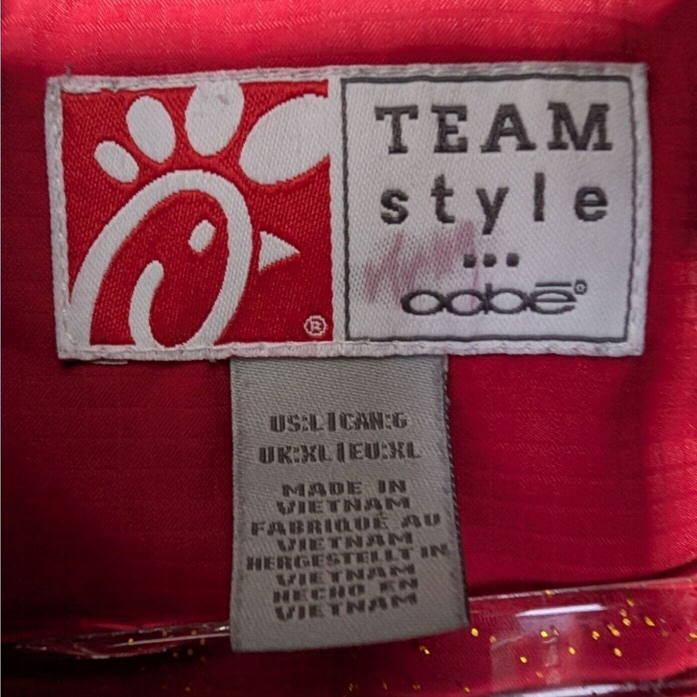 Designer Team Style Chick Fil A Employee Jacket Mens Size Large Red Size US L / EU 52-54 / 3 - 6 Thumbnail