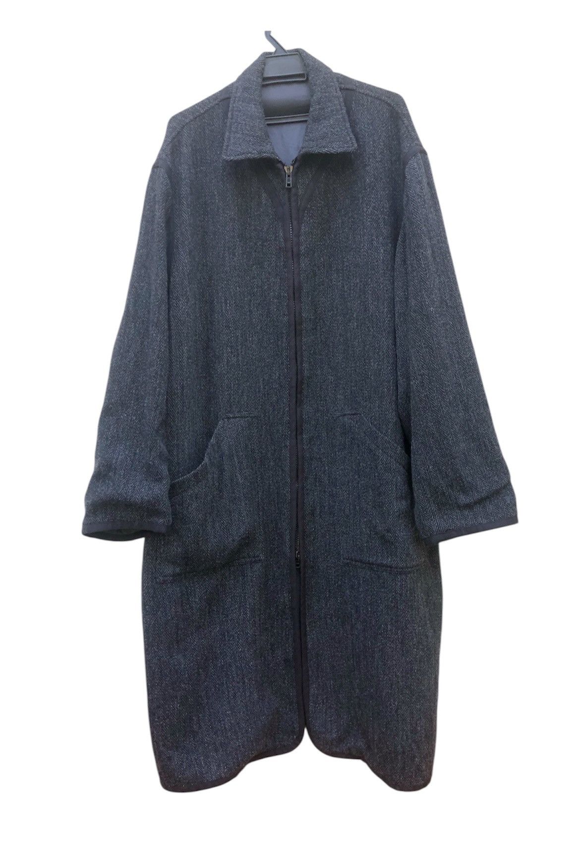 Yohji Yamamoto 🔥RARE ARCHIVE💥 Houndstooth Yohji Yamamoto Long Coat Wool Size US XL / EU 56 / 4 - 3 Thumbnail