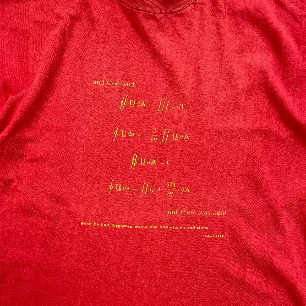 Band Tees × Vintage Vintage 90s Mathematics And God Said And There Light T Shirt Size US M / EU 48-50 / 2 - 2 Thumbnail