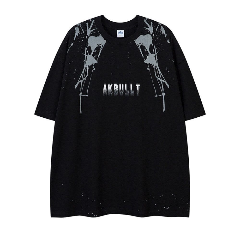 Japanese Brand × Vintage American street style distressed ink-splashed loose T-shirt Size US M / EU 48-50 / 2 - 1 Thumbnail