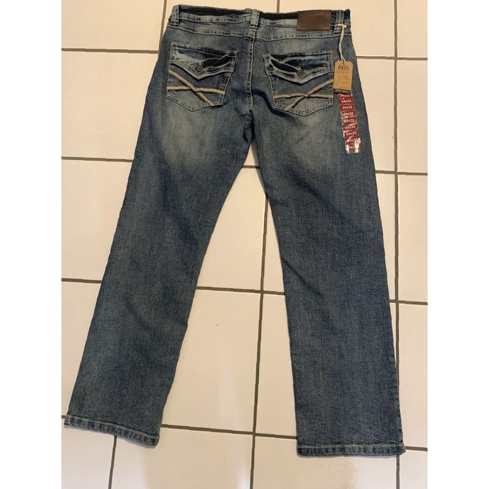 Vintage Axel Jeans Men's Slim Bootcut Denim 34x32 Blue Stretch Size US 34 / EU 50 - 2 Thumbnail
