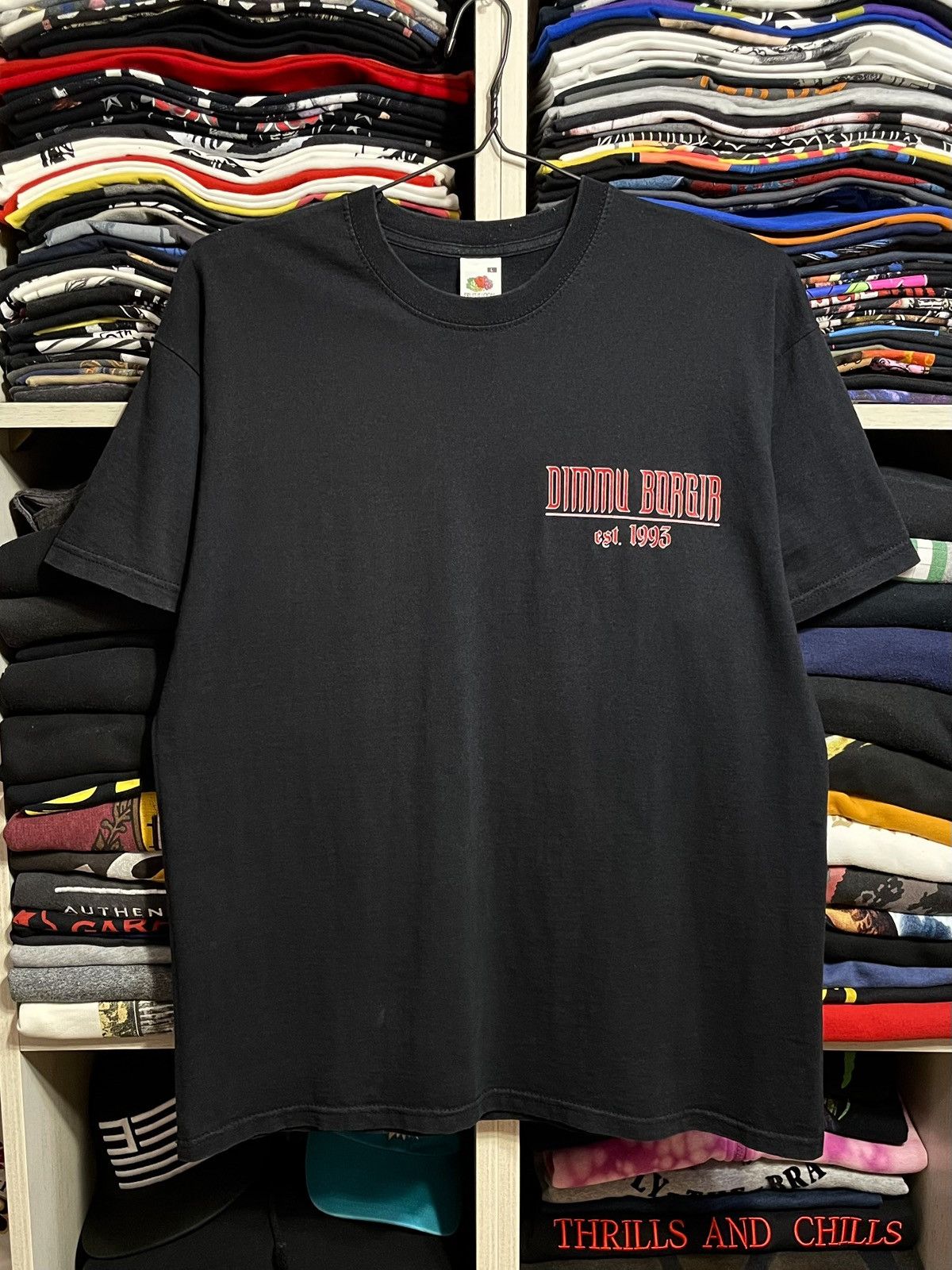 Band Tees Vintage Y2K Dimmu Borgir Death Metal Band T-Shirt Black Size US L / EU 52-54 / 3 - 8 Thumbnail