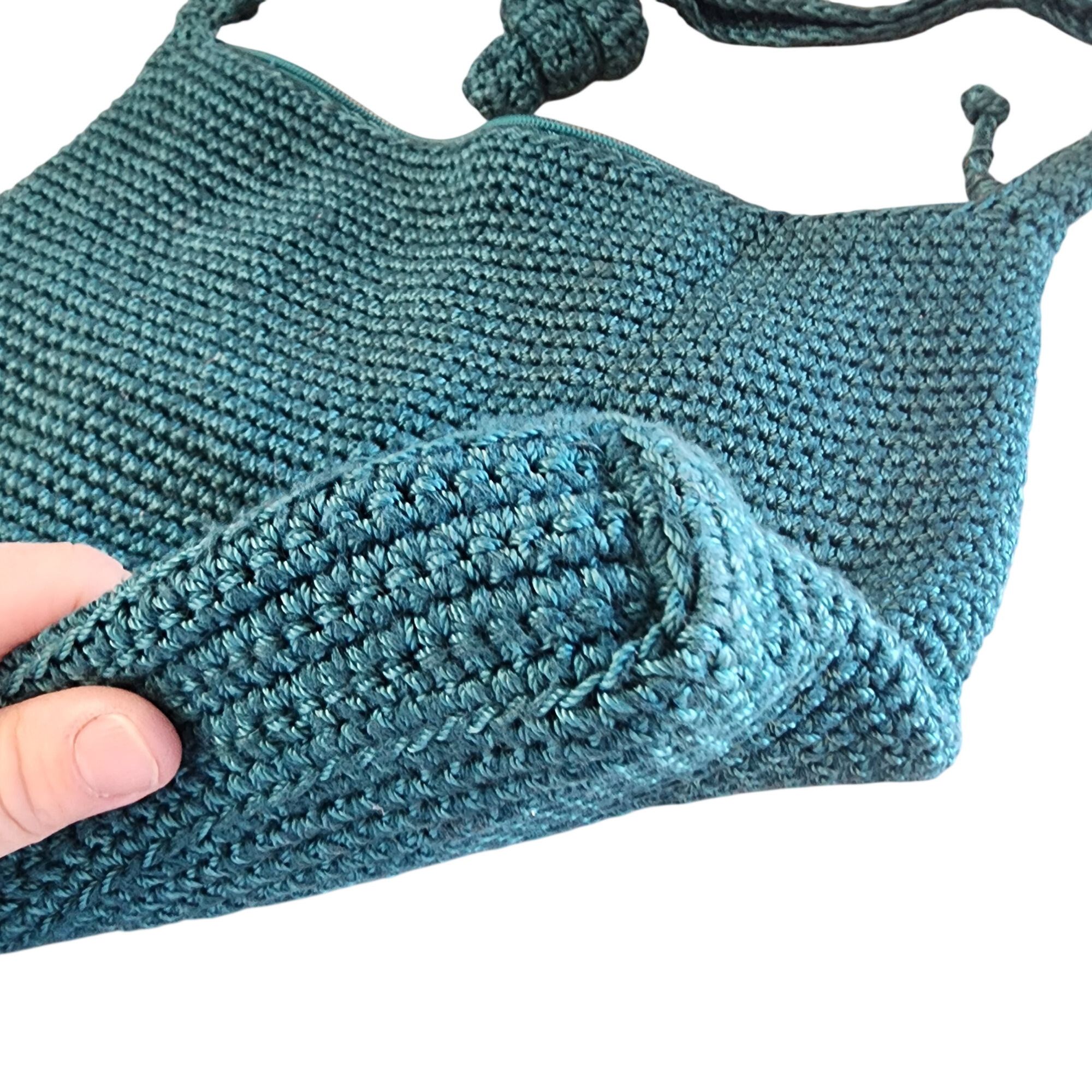 Other Happy N Free Bamboo Crochet Crossbody Purse Boho hippie Size ONE SIZE - 2 Thumbnail