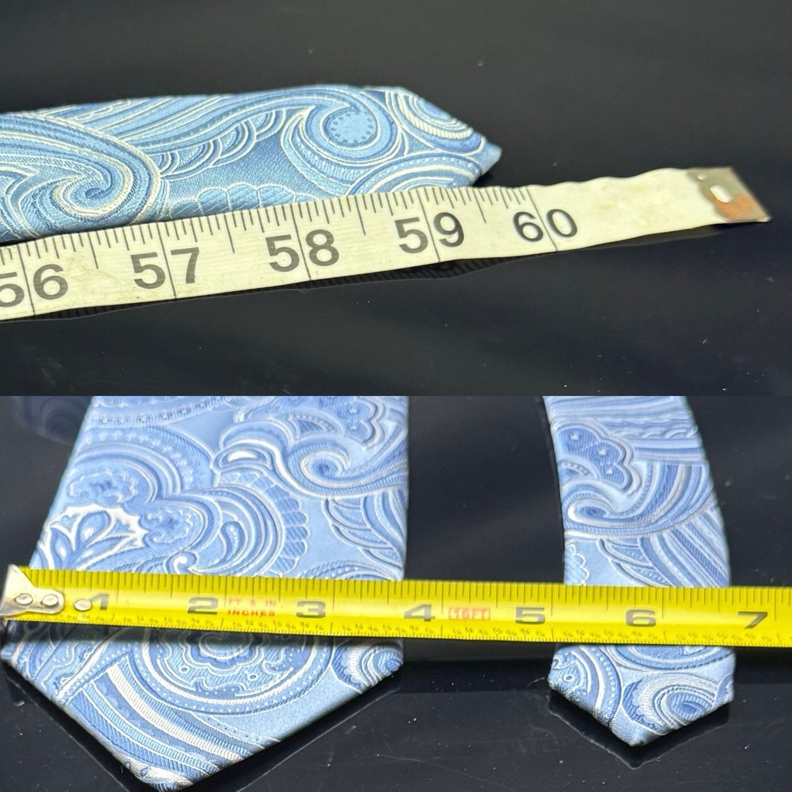 Donald Trump Donald J Trump Signature Collection Blue Paisley Tie 60" Size ONE SIZE - 3 Thumbnail
