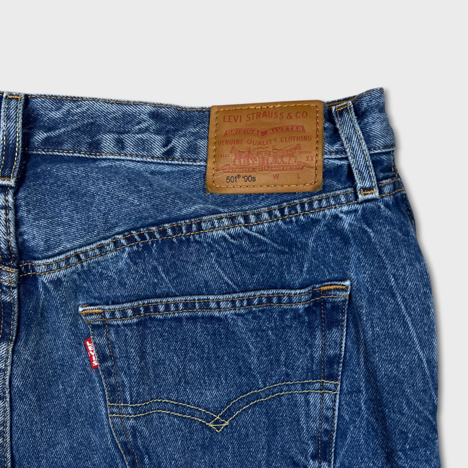 Levi's × Vintage Levi's 501 '90s Jeans 36x30 XX Straight Premium Denim Pant Size US 36 / EU 52 - 7 Thumbnail