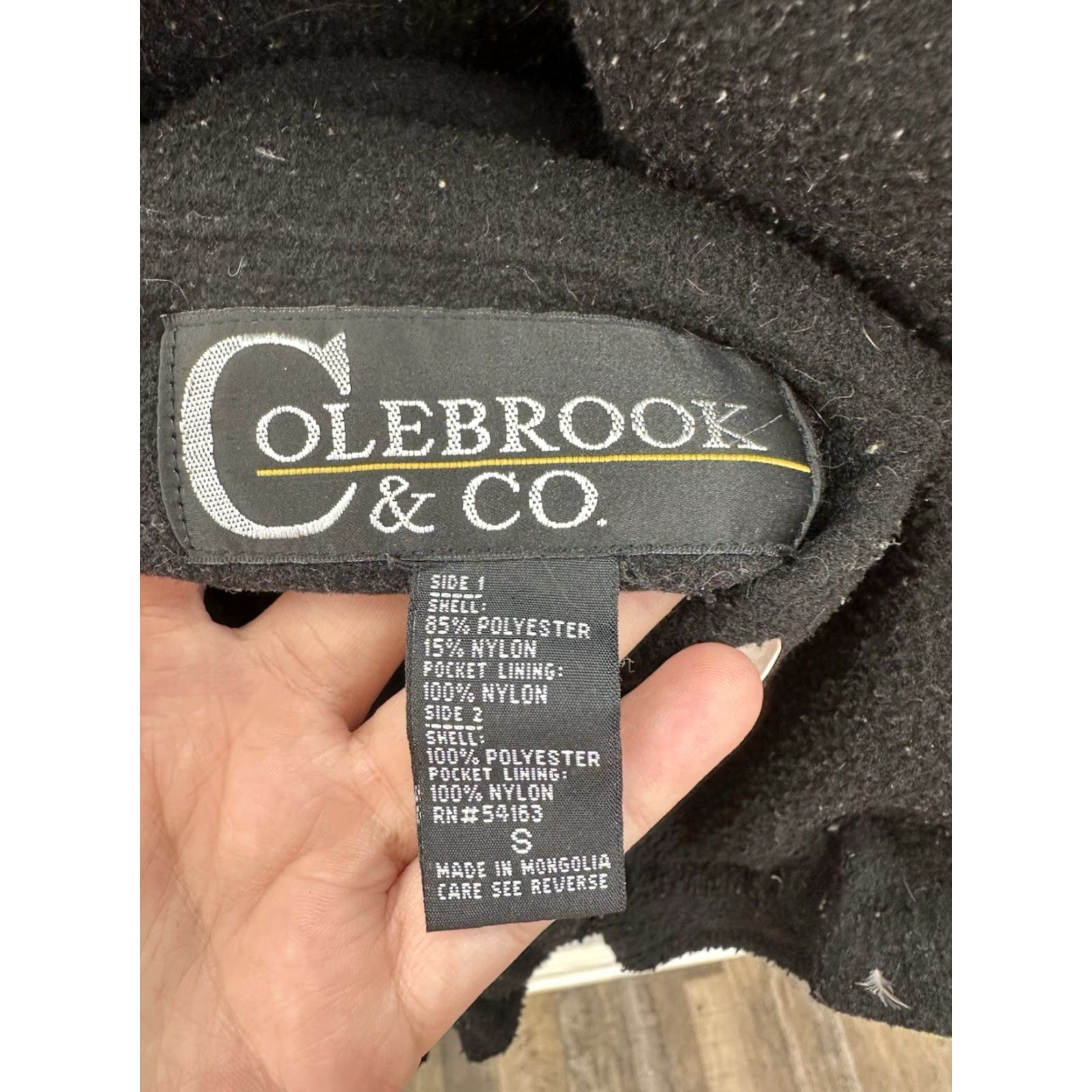 CO Colebrook & Co Womens Jacket Size Small Reversible Black Green Zip Up Fleece Jacket Size S / US 4 / IT 40 - 5 Thumbnail
