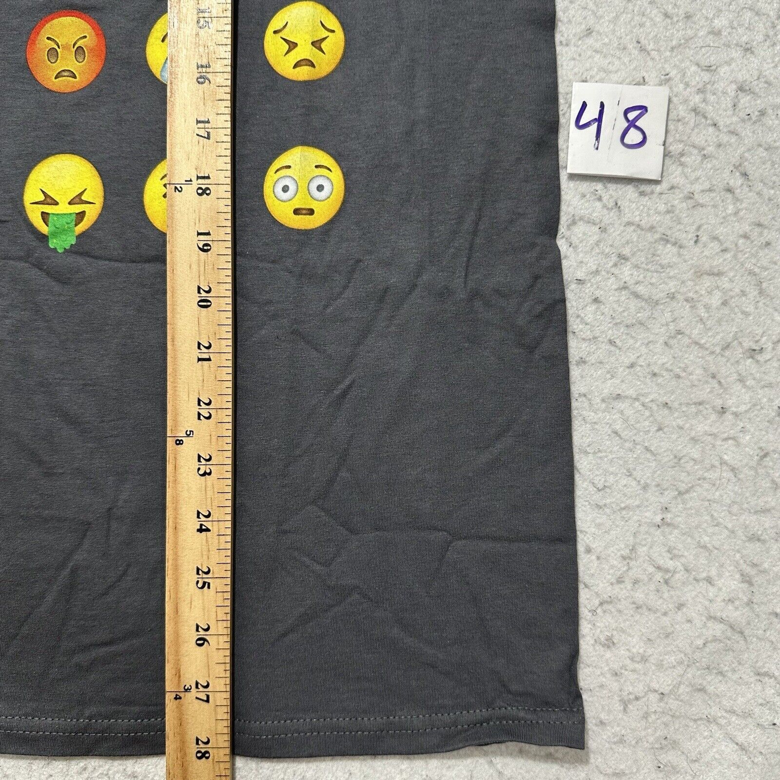 Fruit Of The Loom Fluent In Emoji Medium Funny Graphic TShirt Apple iPhone Tee Size US M / EU 48-50 / 2 - 9 Thumbnail