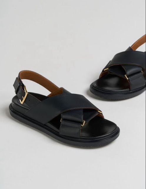 o1w1db10824 Leather Sandals in Black