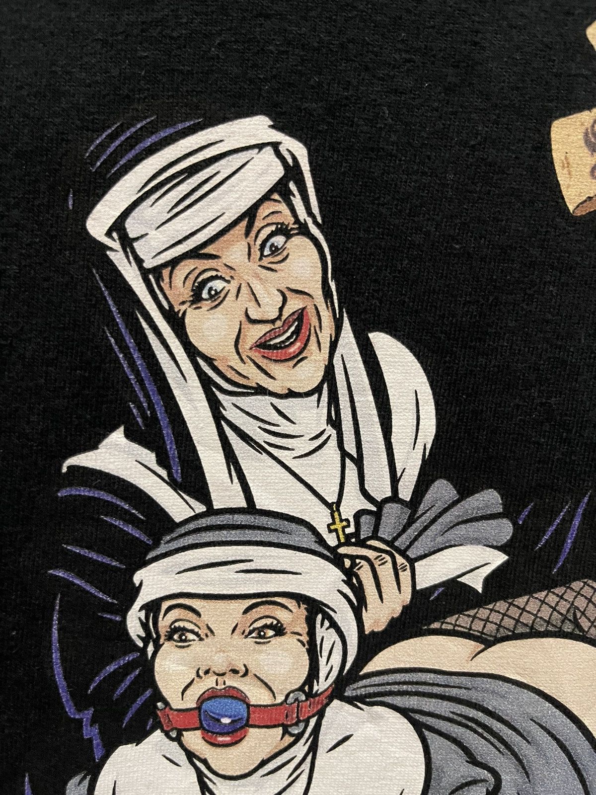 Supreme Supreme Nuns Tee Black FW22🔥🔥🔥 Size US L / EU 52-54 / 3 - 3 Thumbnail