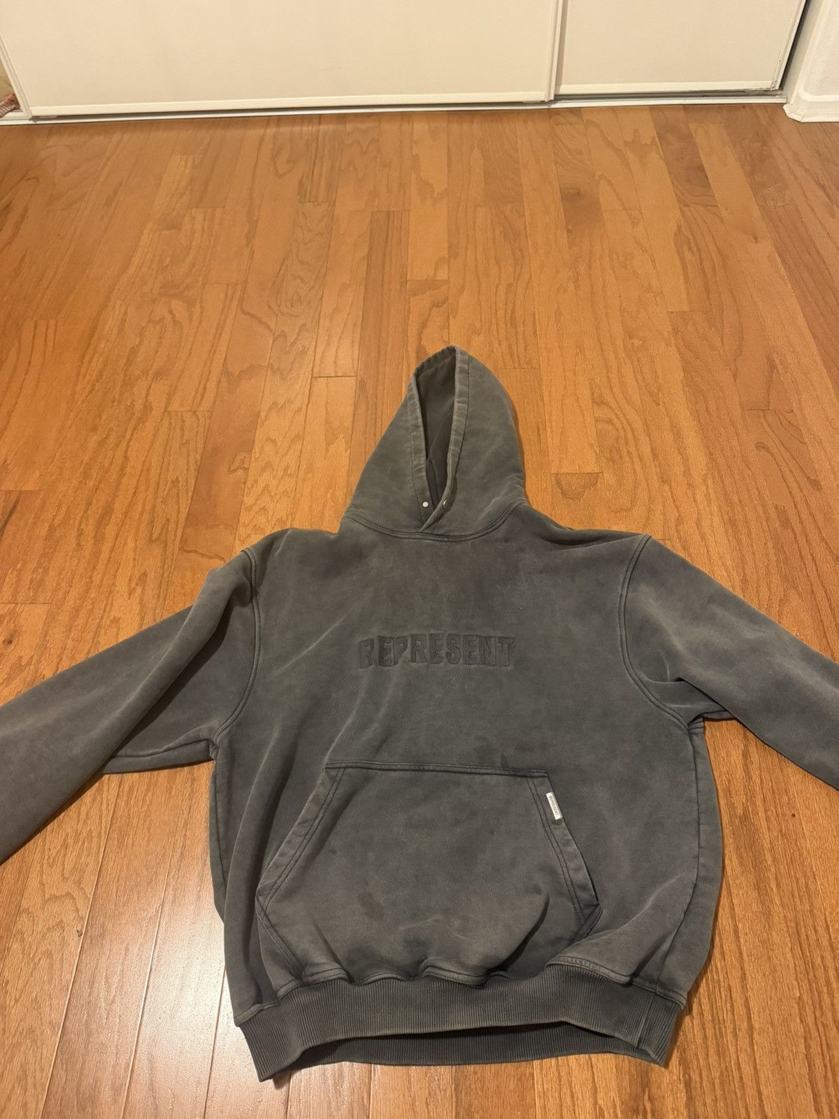 Represent Clo. Represent Hoodie – Washed Black Size US S / EU 44-46 / 1 - 1 Thumbnail