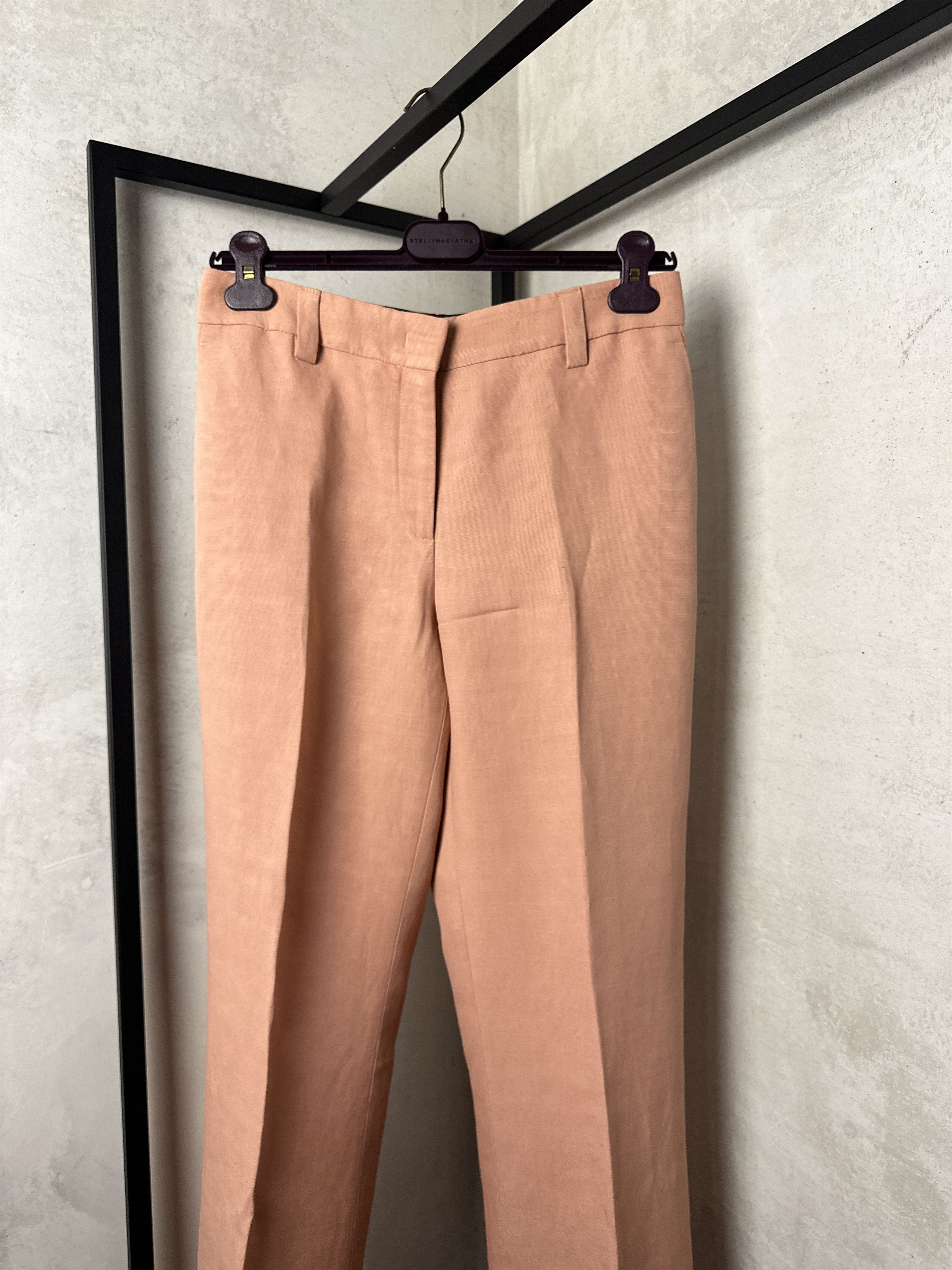 Emilio Pucci Emilio Pucci Pink Blush Linen Blend Flared Trousers Size 27" / US 4 / IT 40 - 11 Thumbnail