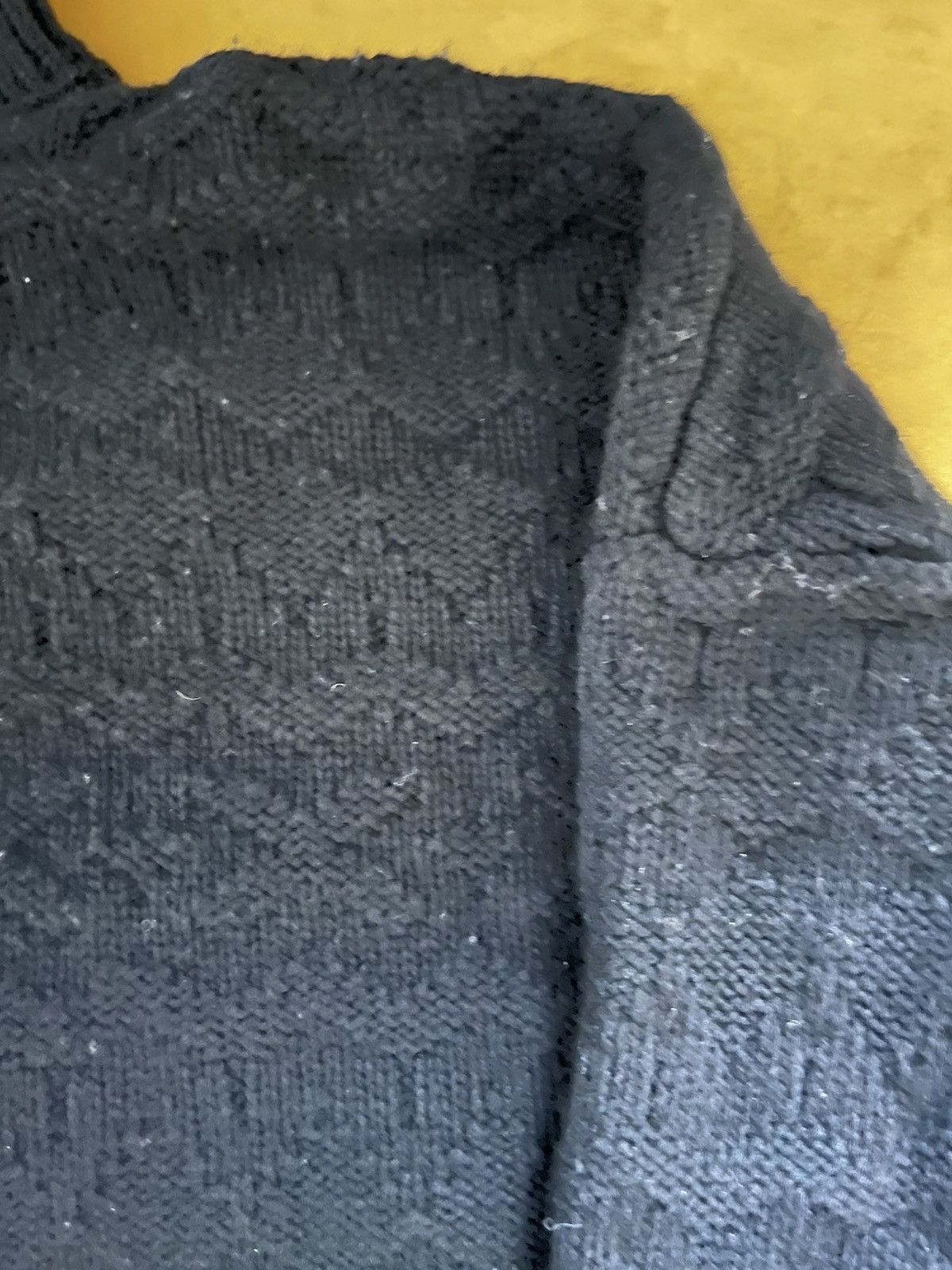 Fair isle turtle-neck sweater/jumper, IT50 or M/L, Japan