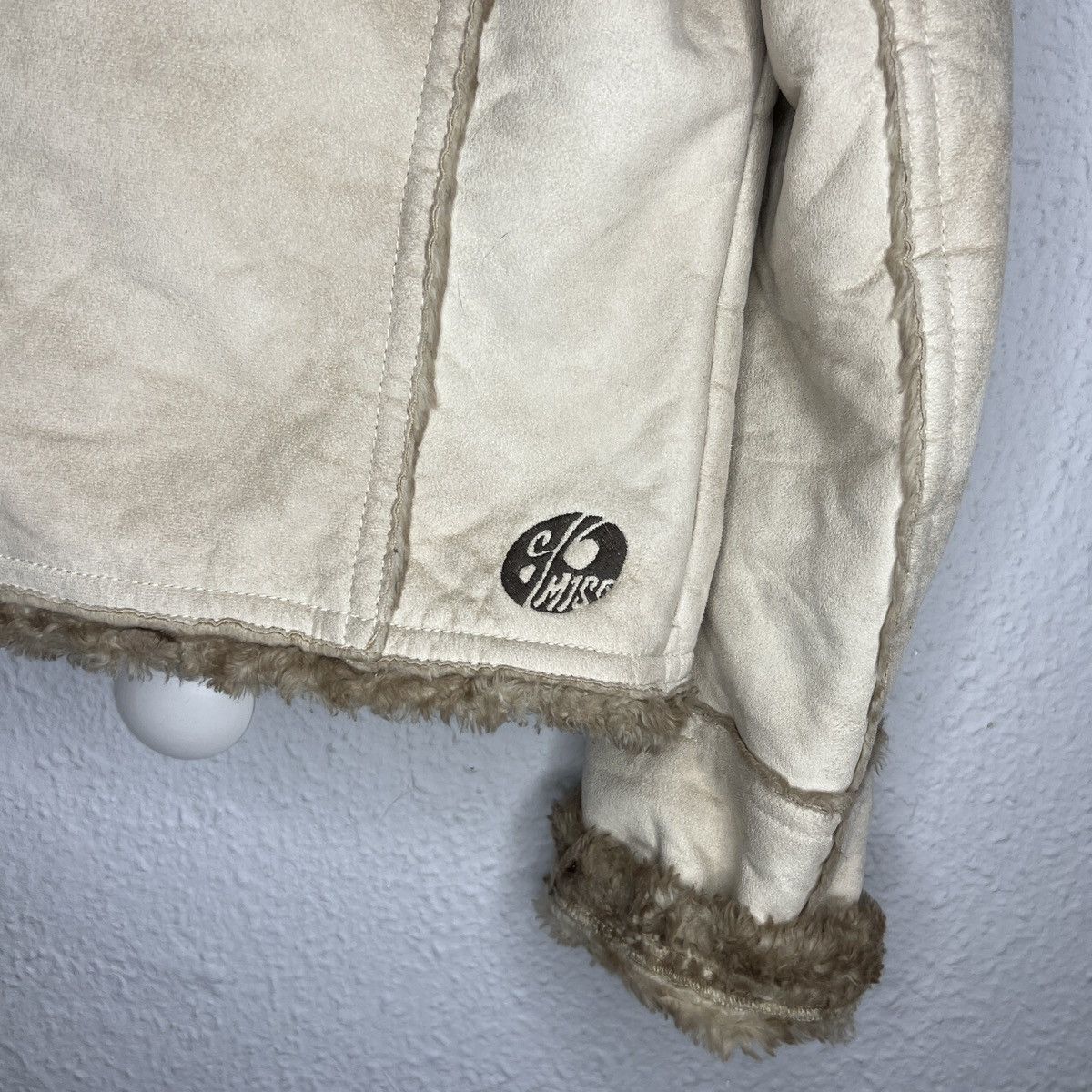 Miss Sixty Miss Sixty Faux Fur Sheepskin Jacket Coat Beige Retro RARE Size M / US 6-8 / IT 42-44 - 8 Thumbnail