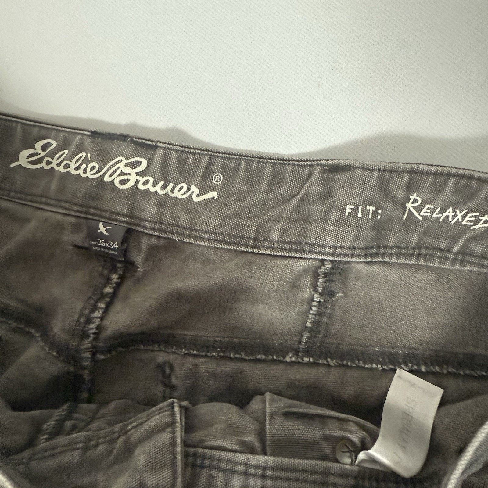 Eddie Bauer Eddie Bauer Relaxed Fit Canvas Pants Outdoor Workwear Hiking Size US 34 / EU 50 - 3 Thumbnail
