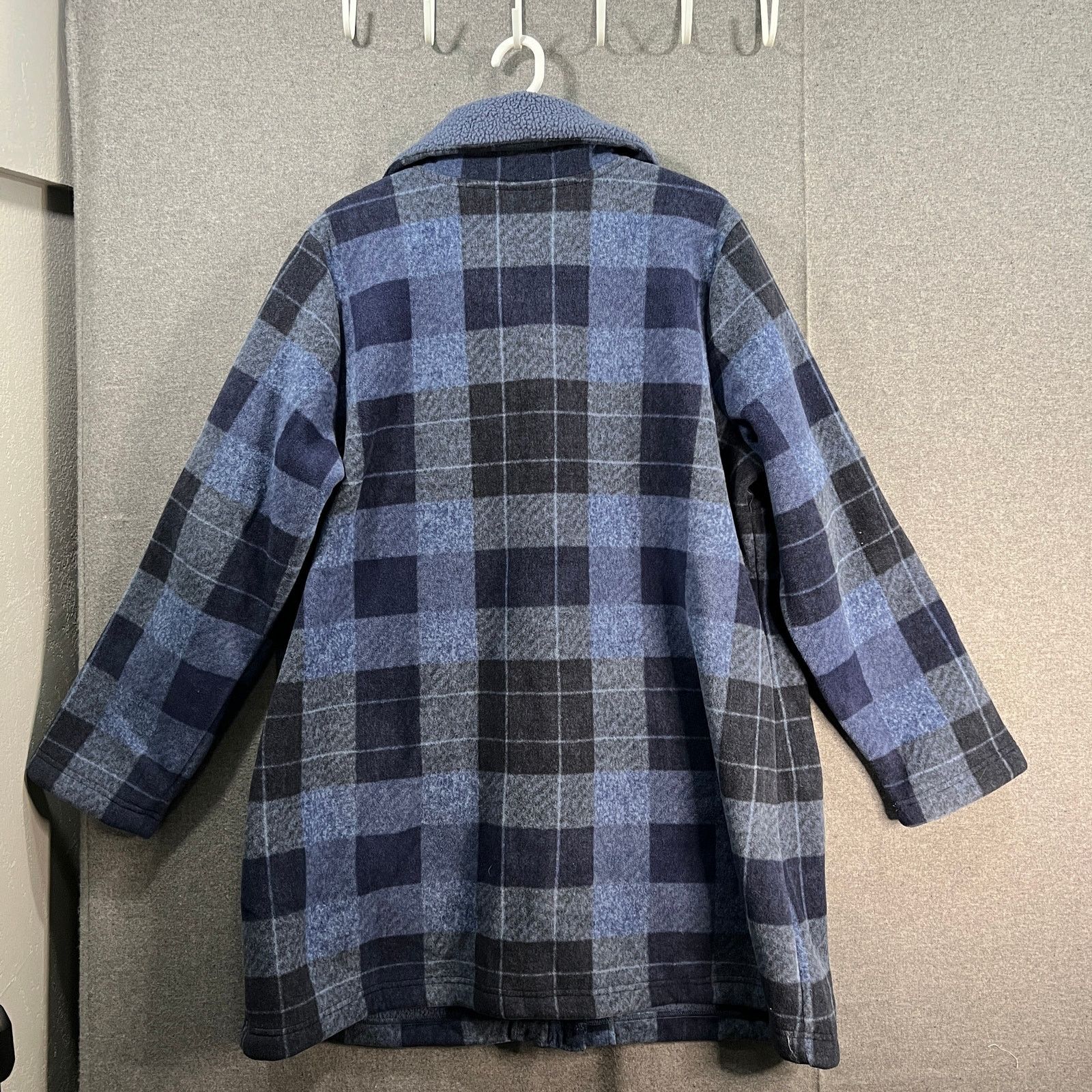 Other Denim & Co. Plaid Print Sherpa Lined Fleece Zip & Snap Size XL / US 12-14 / IT 48-50 - 2 Thumbnail