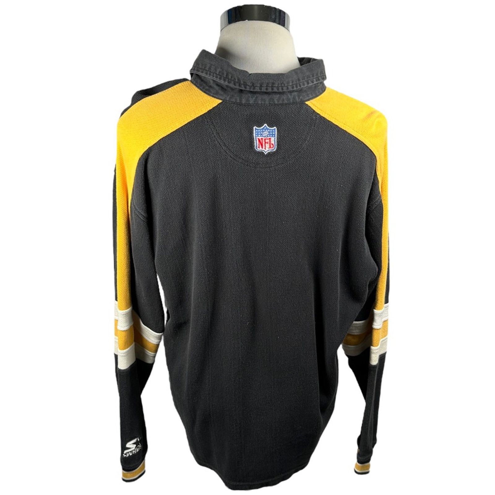 Starter Steelers Starter Pro Line 1/4 Zip Shirt Vintage Black XL Size US XL / EU 56 / 4 - 2 Thumbnail