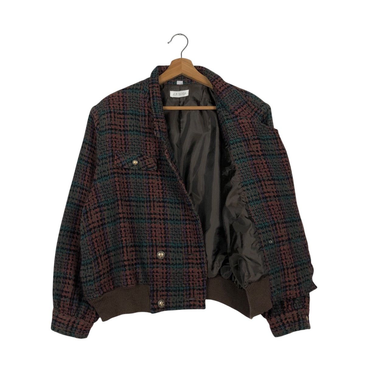 Japanese Brand × Vintage 📌Vintage Wool Bomber Jacket Native La Playa Issey Miyake Size US M / EU 48-50 / 2 - 12 Thumbnail