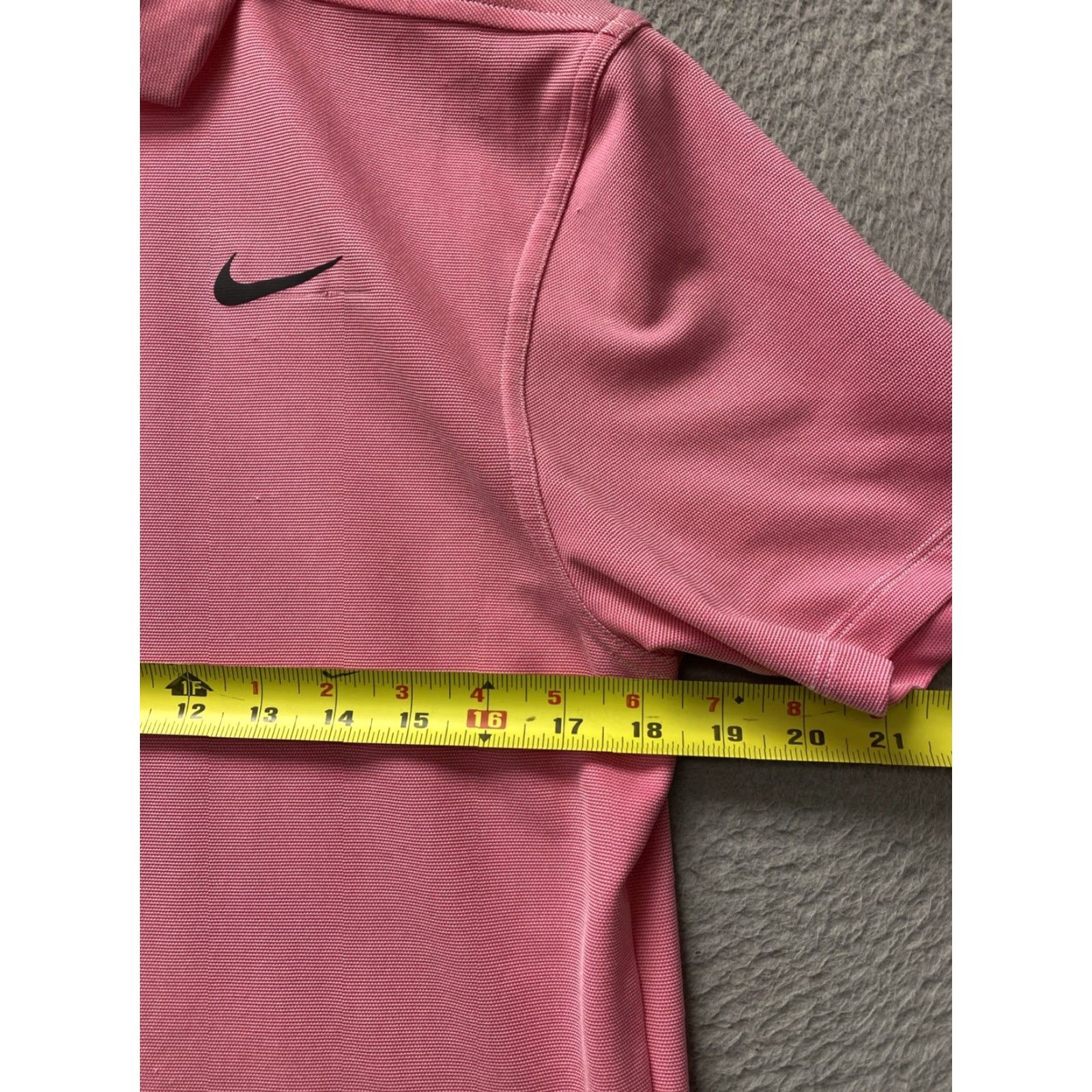 Nike Nike Polo Shirt Men Dri-Fit Solid Pink Short Sleeve S Golf Rugby Size US S / EU 44-46 / 1 - 6 Thumbnail