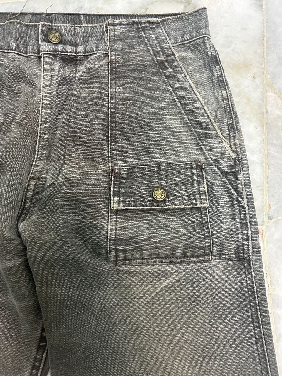 Japanese Brand Vintage Gung Ho "Baker" Fatigue Pants Size US 31 - 5 Thumbnail