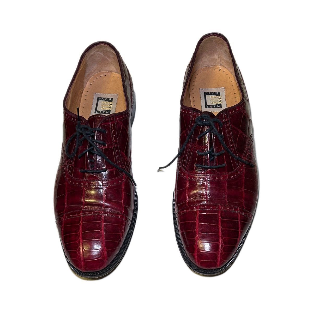 David Eden David Eden Men's Brown Alligator Leather Formal Shoes S 11 Size US 11 / EU 44 - 4 Thumbnail