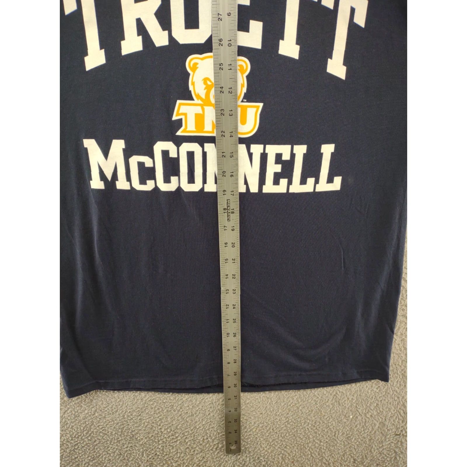 Champion Champion Truett McConnell University Men's Short Sleeve T Shirt L Blue Cotton Vintage No Size US L / EU 52-54 / 3 - 6 Thumbnail