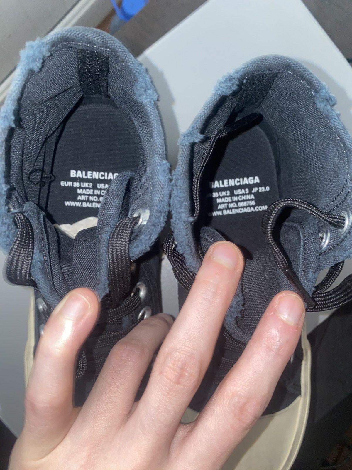 Balenciaga BALENCIAGA Paris High Tops Size US 5 / IT 35 - 17 Thumbnail