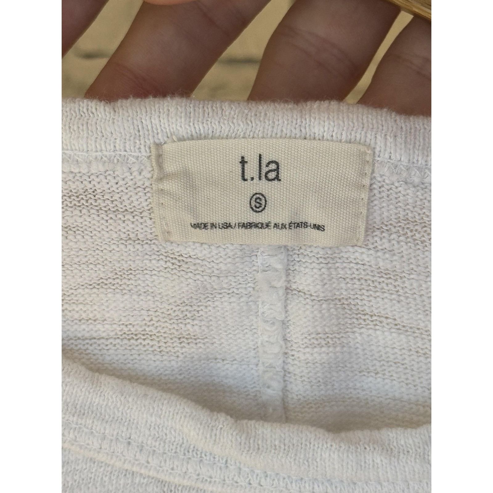 Everlane TLA Womens S White Long Sleeve Pocket Pullover Size S / US 4 / IT 40 - 3 Thumbnail