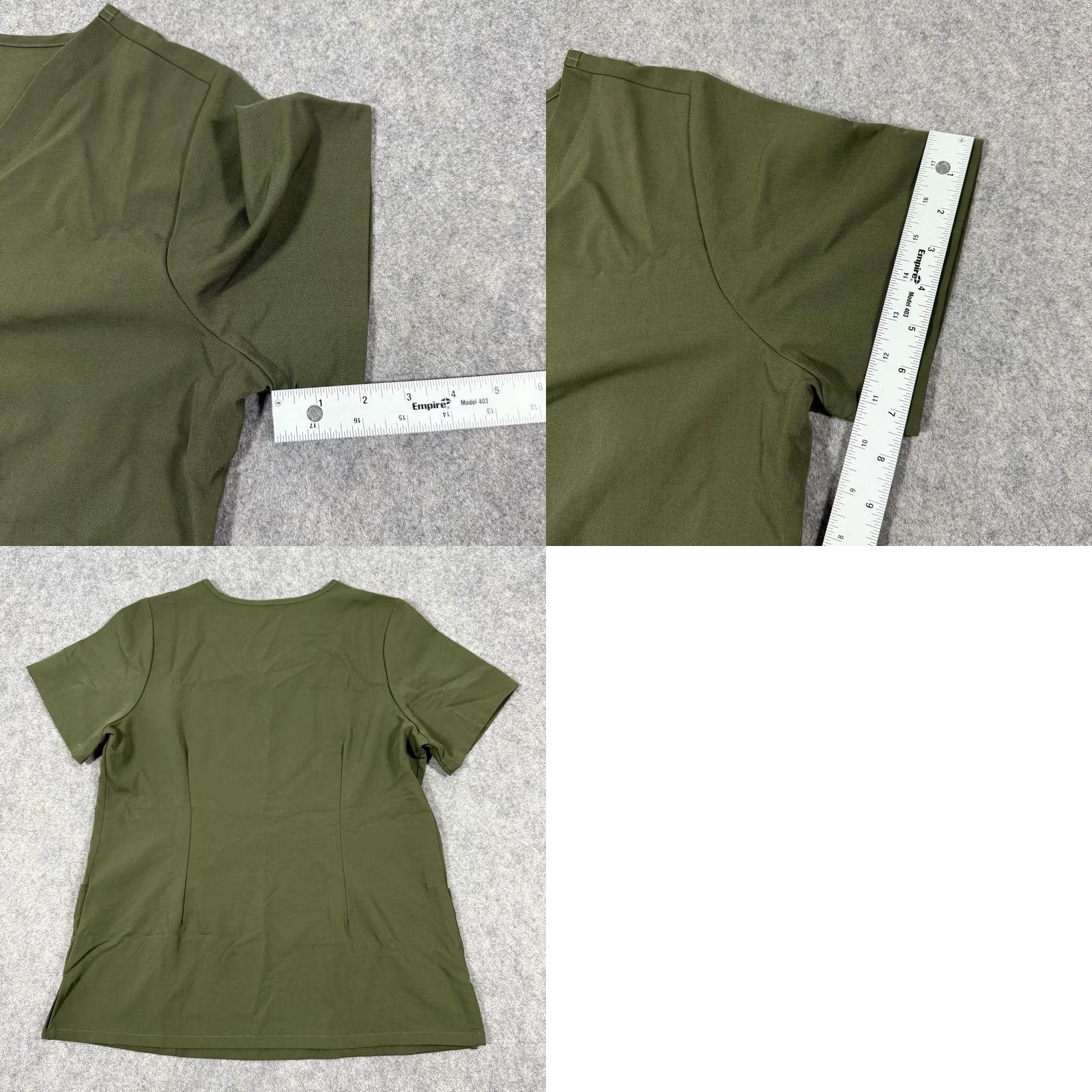 Vintage Mandala Scrubs Shirt Women M Green Equa-Tek Medical Pockets 41" Chest 27" Length/ Sleeve See Photos Vintage? No Size M / US 6-8 / IT 42-44 - 9 Thumbnail