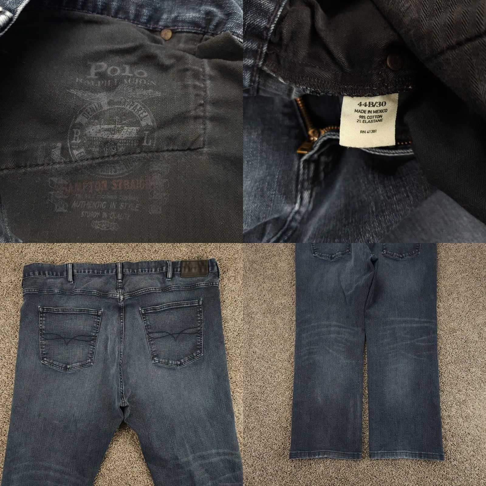 Polo Ralph Lauren Polo Ralph Lauren Jeans Men 44x27 Hampton Straight Blue Athletic Size US XXL / EU 58 / 5 - 8 Thumbnail