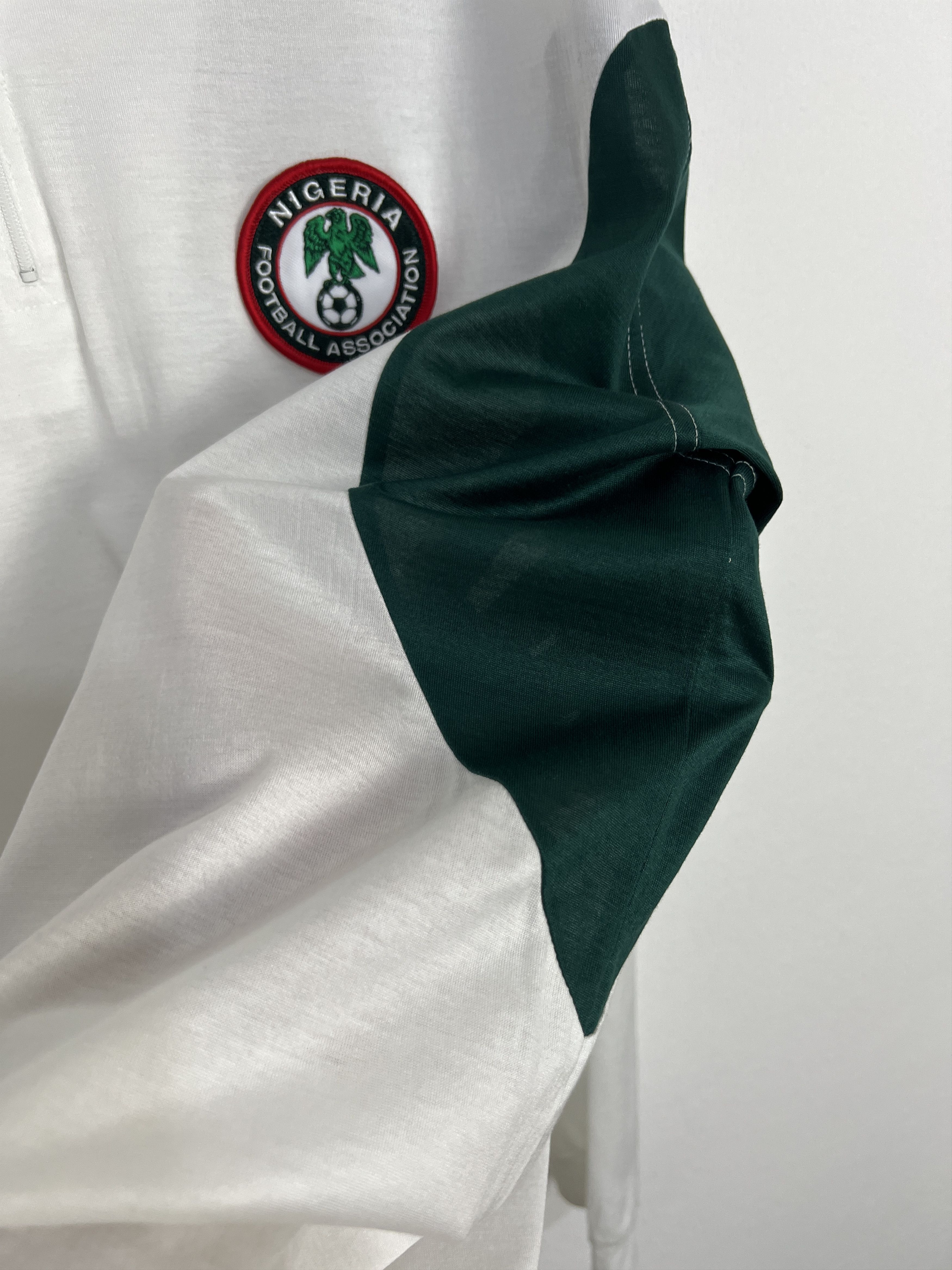 Nike Vintage 90's Nike Nigeria Football Shirt Long Sleeve Train Size US XL / EU 56 / 4 - 4 Thumbnail