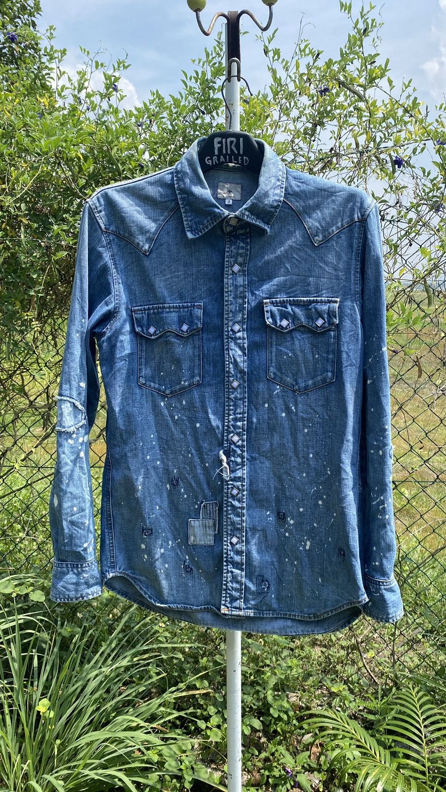 Takeo Kikuchi Vintage Takeo Kikuchi denim shirt Size US M / EU 48-50 / 2 - 1 Thumbnail