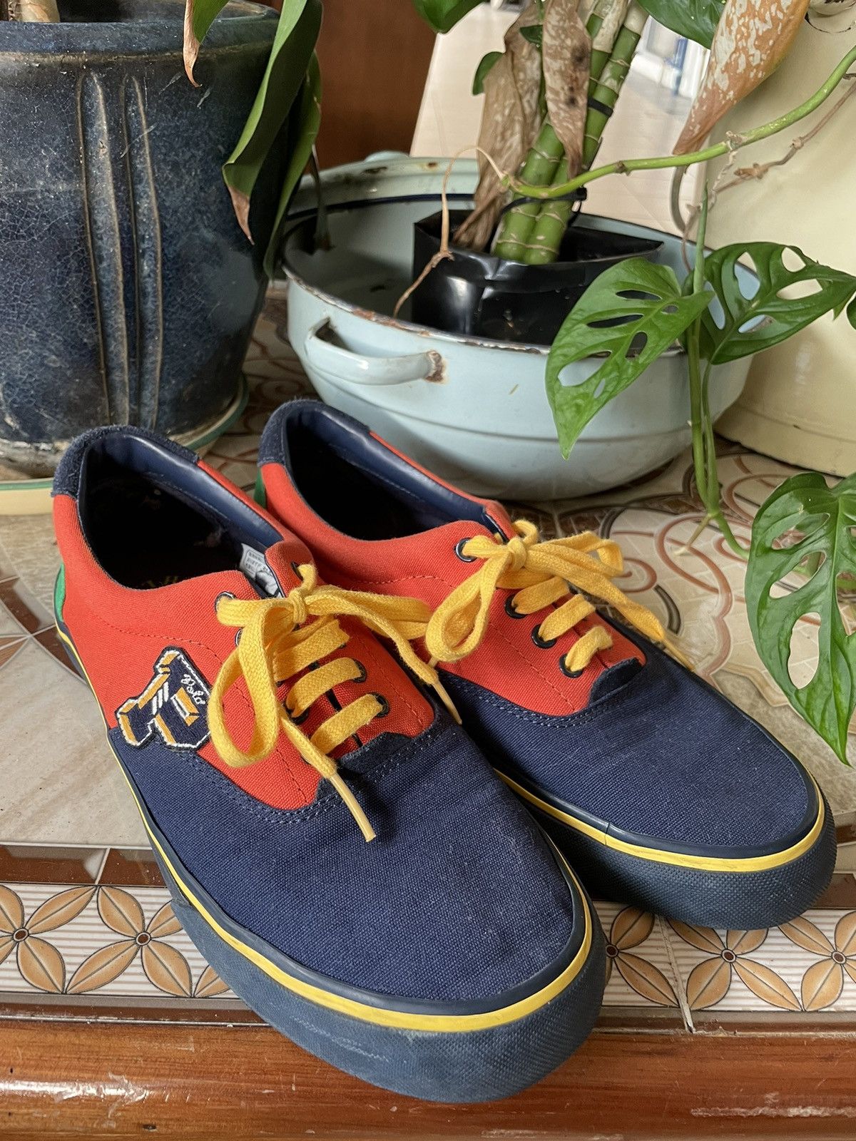 image of Polo Ralph Laurent Letterman P Colorway Sneakers Shoes Sport in Blue, Men's (Size 8)