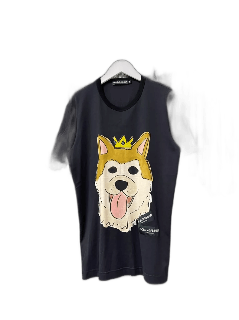 Dolce & Gabbana Dolce Gabbana Short Sleeve Dog T-Shirt Size US L / EU 52-54 / 3 - 1 Thumbnail