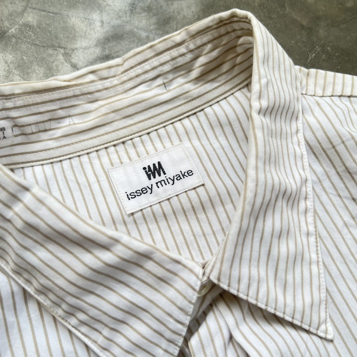 Issey Miyake Vintage Issey Miyake Stripe Gimmick Pocket Long Sleeve Shirt Size US XL / EU 56 / 4 - 6 Thumbnail