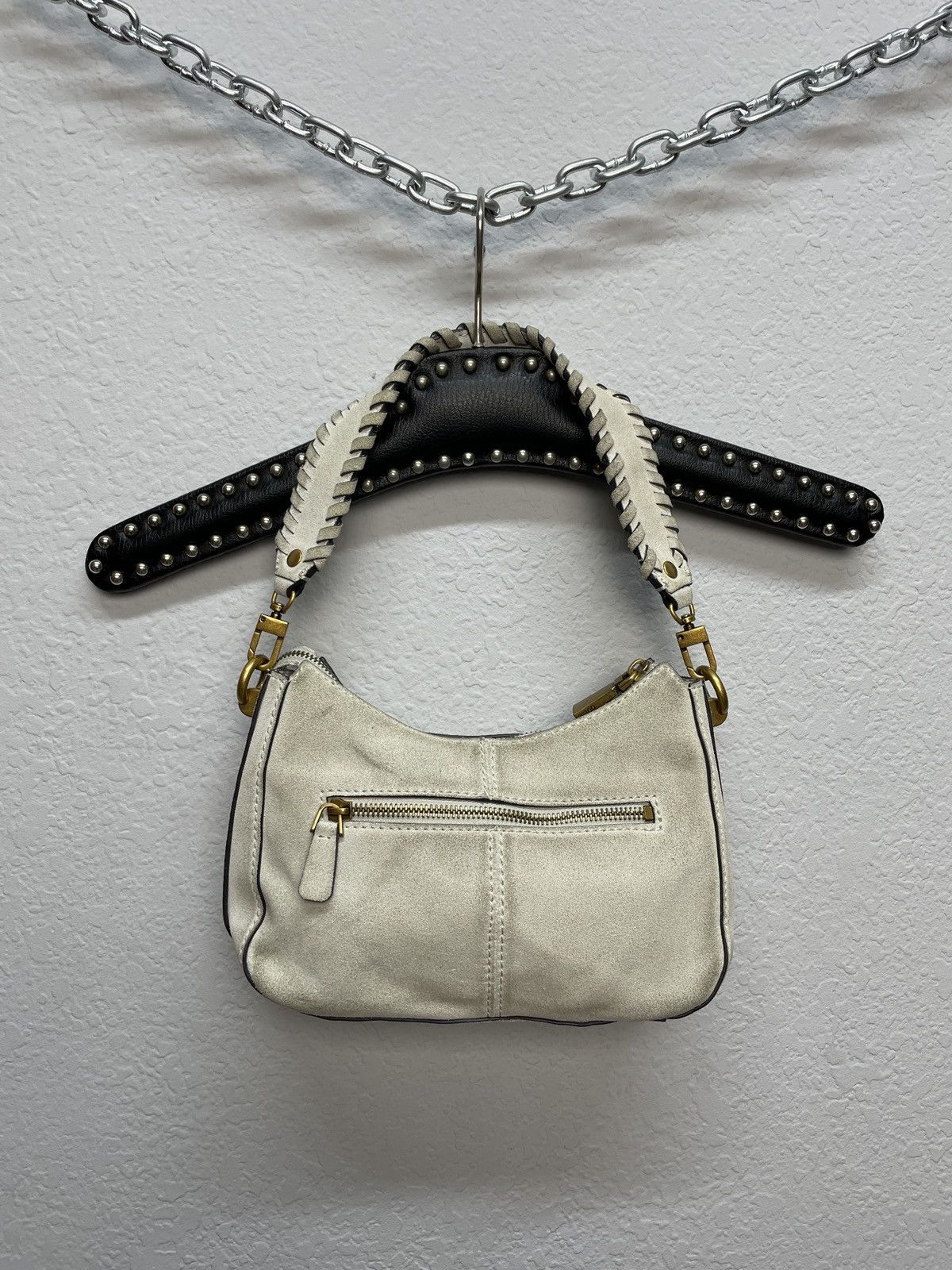 Guess × Vintage Vintage y2k Guess Baguette Avantgarde Shoulder Bag Hobo Size ONE SIZE - 7 Thumbnail