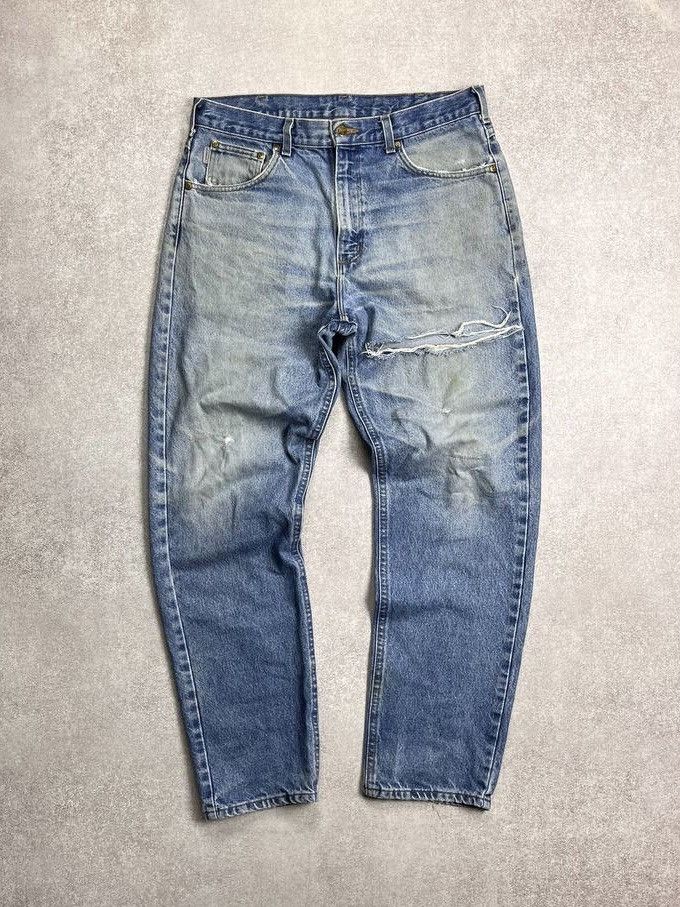 Carhartt × Vintage Vintage Carhartt Relaxed Baggy Jeans Y2K 34x32 Size US 34 / EU 50 - 4 Thumbnail