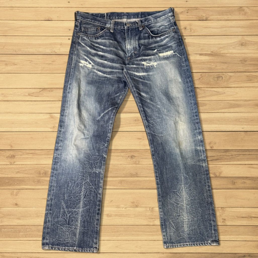 Japanese Brand Vintage 90s Japanese Distressed Denim RNA W33 Size US 33 - 1 Thumbnail