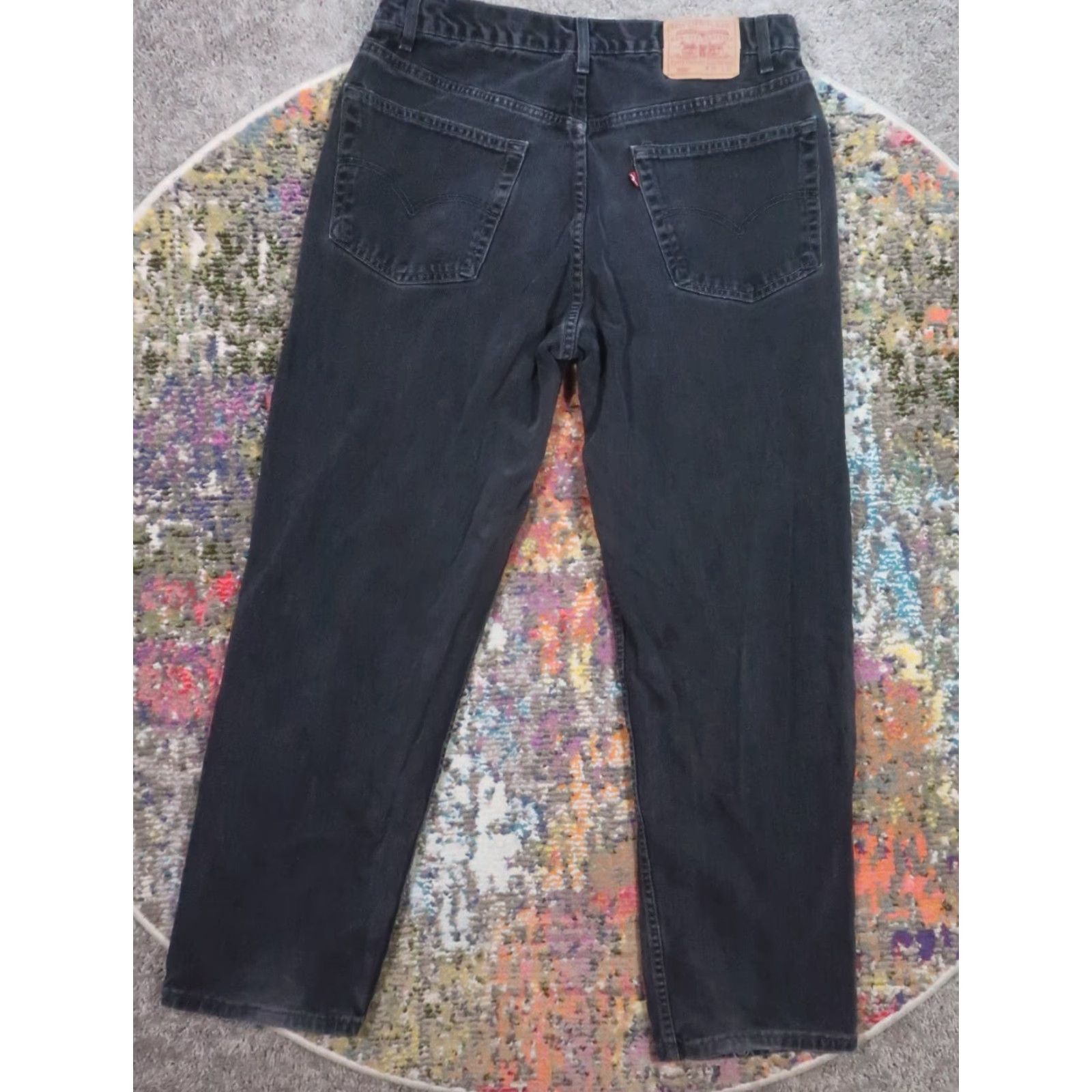Levi's VINTAGE Levi's Jeans 550 36x32 Black Relaxed Tapered Denim 5-Pocket Zip Canada Mens Size US 36 / EU 52 - 2 Thumbnail