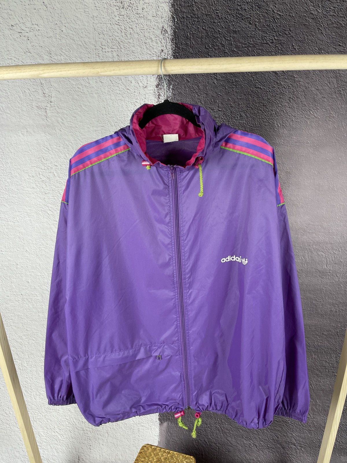 Adidas Adidas vintage 70s 80s light jacket purple bag package Size US M / EU 48-50 / 2 - 3 Thumbnail