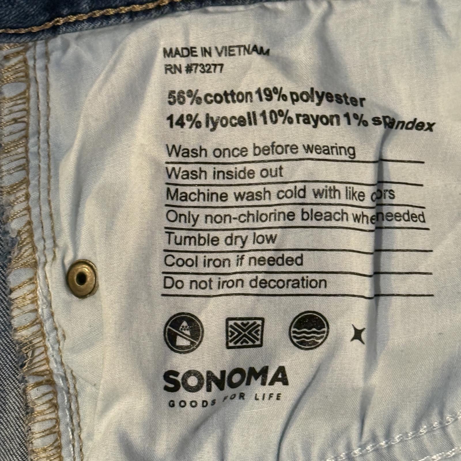 Sonoma Sonoma Goods For Life skinny jeans women’s 14 Size 36" / US 14 / IT 50 - 4 Thumbnail