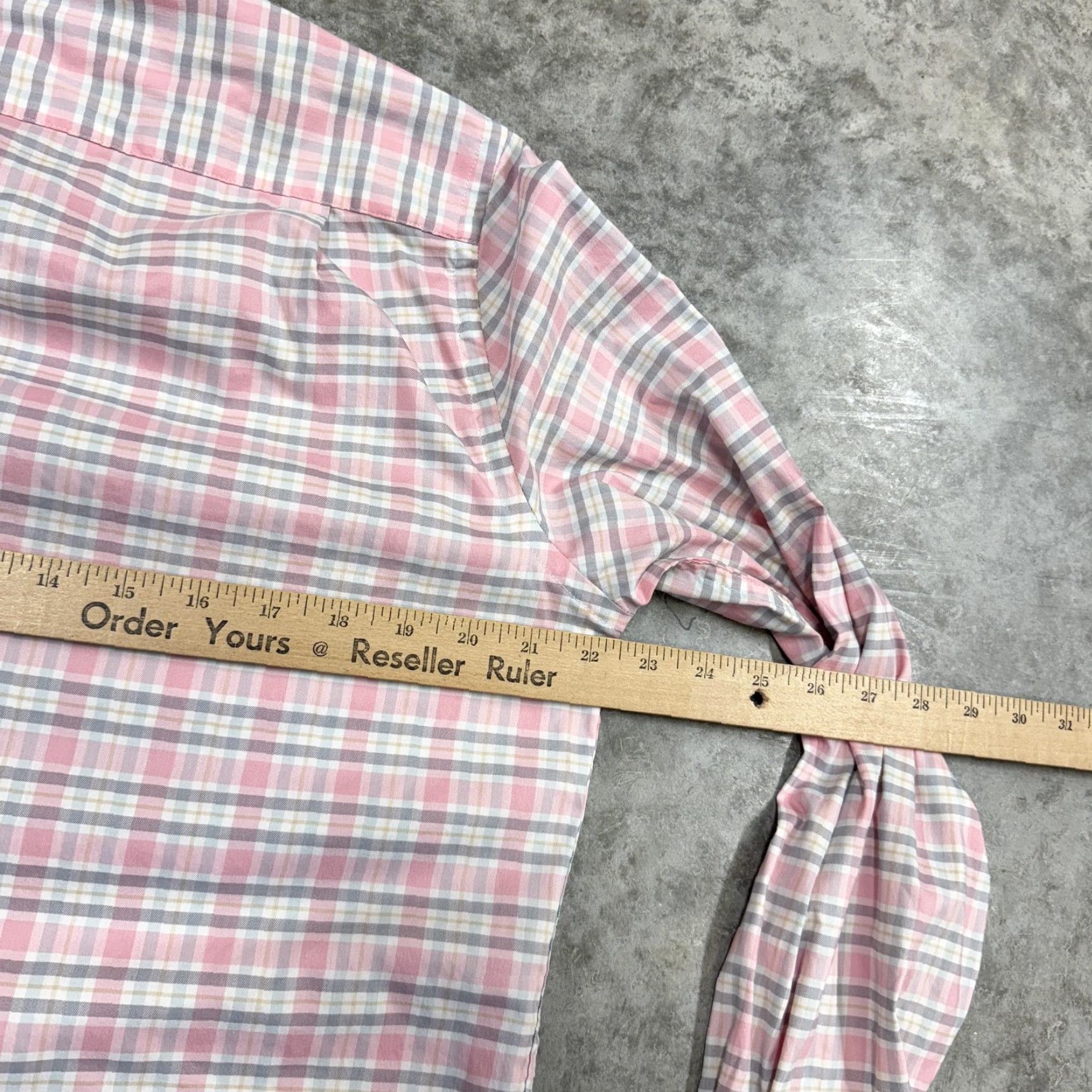 CO Southern Point Co Shirt Mens Small Pink Blue Plaid Button-Down Long Sleeve Dog Pattern Embroidered Pocketed Vintage 20 Years & Older Size US S / EU 44-46 / 1 - 6 Thumbnail