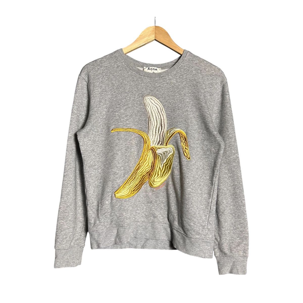 Acne Studios Acne Studios Banana Embroidery Sweatshirt Size M / US 6-8 / IT 42-44 - 1 Thumbnail