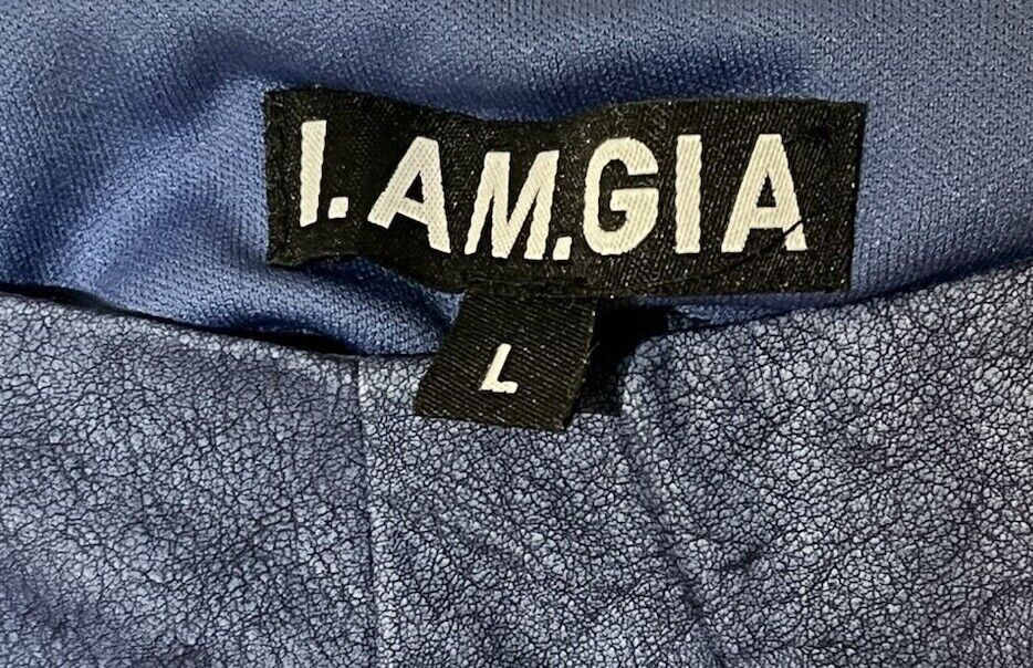 I.AM.GIA L.AM.GIA Washed Faux Vegan Leather Stretch Flared Leg Pants Size 31" - 8 Thumbnail