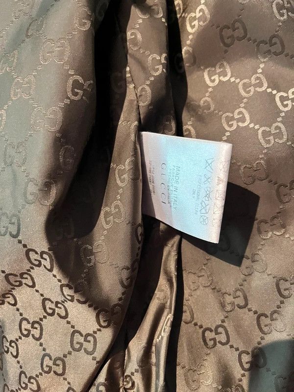 Gucci Gucci Bomber Jacket – Leather Sleeve Panels – GG Lining 48 Size US M / EU 48-50 / 2 - 5 Thumbnail