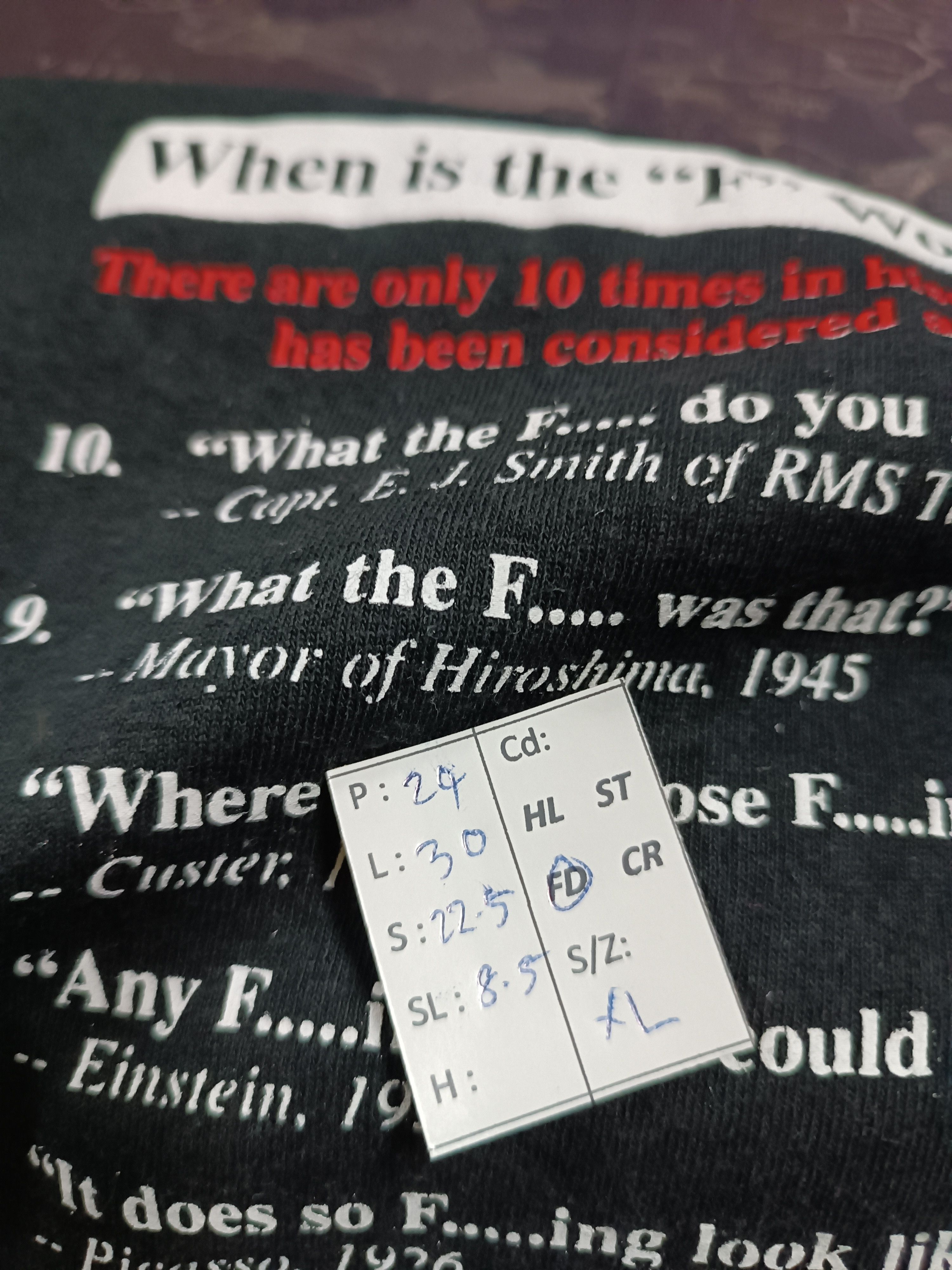 Vintage VINTAGE F WORDS ADULT FUNNY HUMOUR COMEDY y2k TEE Size US XL / EU 56 / 4 - 13 Thumbnail