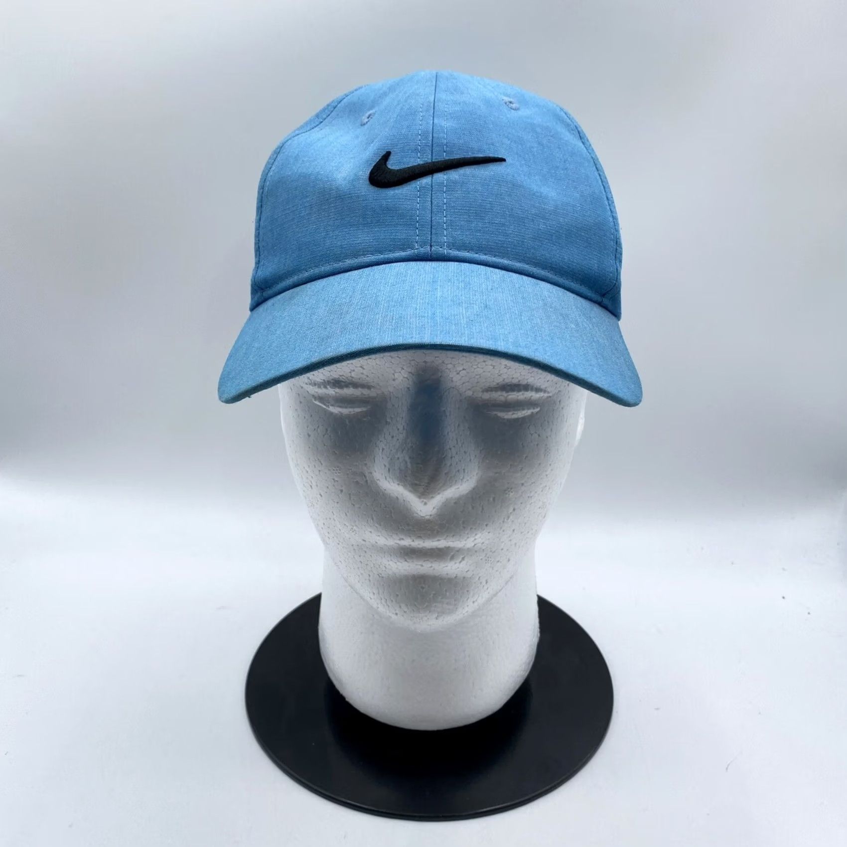 Nike Nike Golf Hat Cap Leather Strap Back One Size Blue Outdoor Adults Adjustable Lightweight Twill Polyester Cap" Size ONE SIZE - 2 Thumbnail