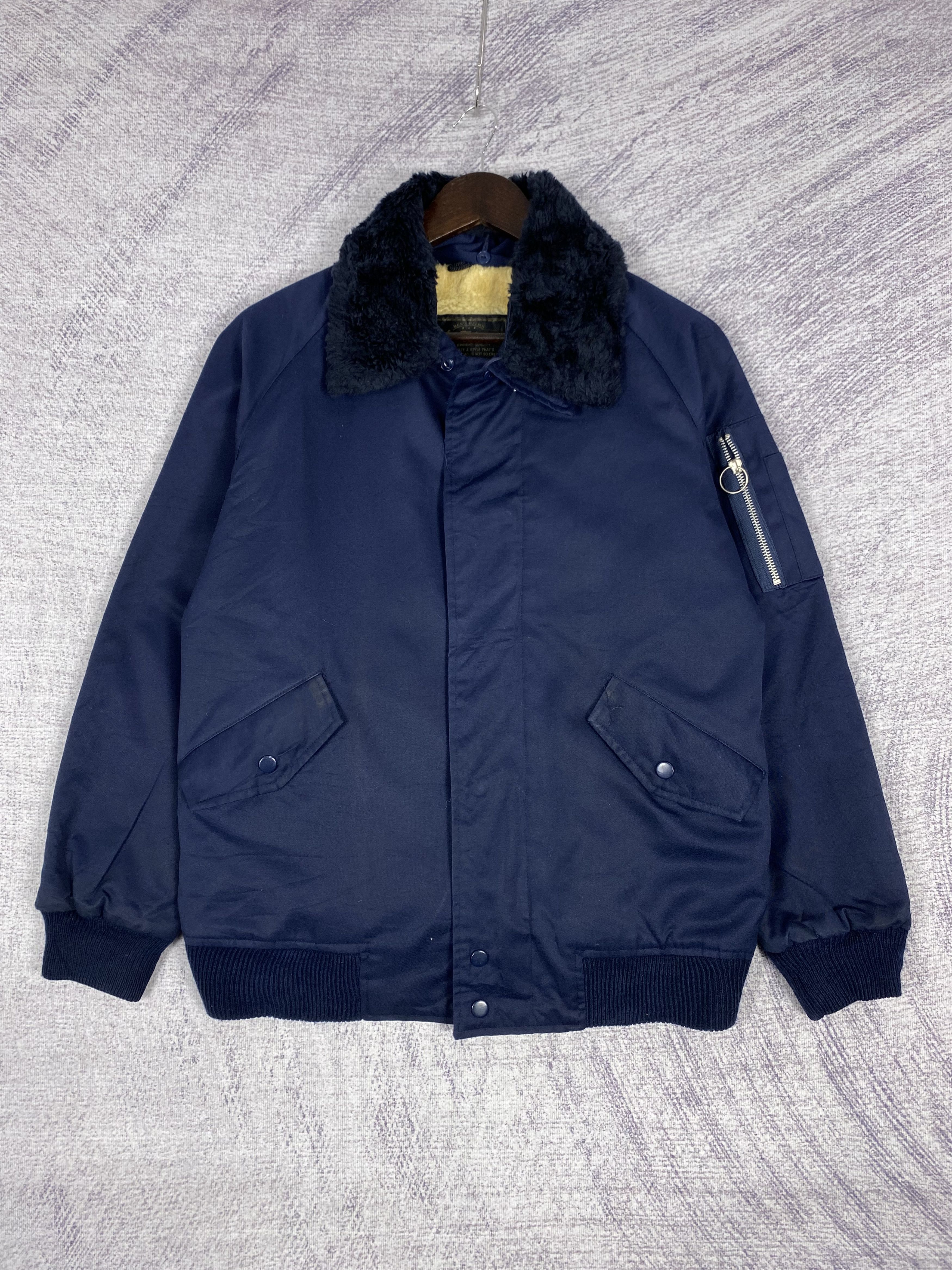 Japanese Brand Vintage High Tachibana Fleece Lining Bomber Jacket Size US S / EU 44-46 / 1 - 1 Thumbnail