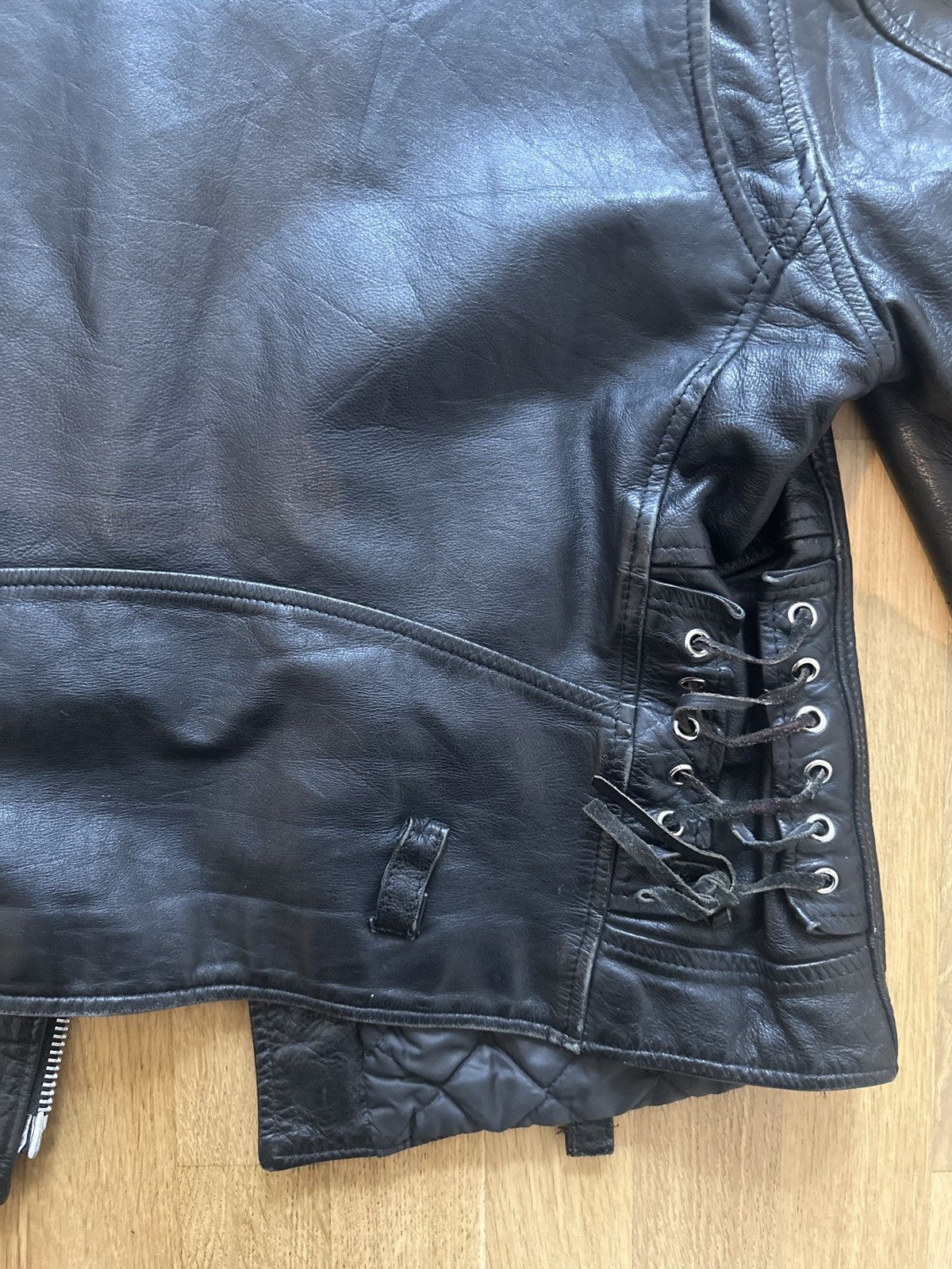 Vintage Vintage Excelled Motorcycle Leather Jacket Size US XL / EU 56 / 4 - 4 Thumbnail
