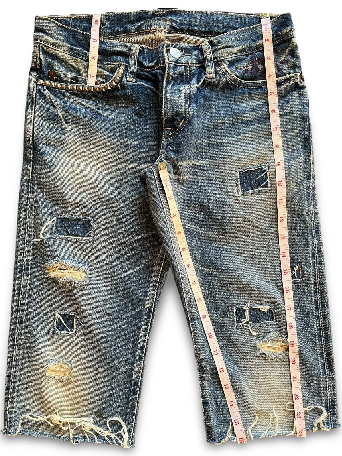 Hysteric Glamour × Seditionaries Vintage Hysteric Glamour Kinky Selvedge Jeans Shorts Size US 29 - 14 Thumbnail